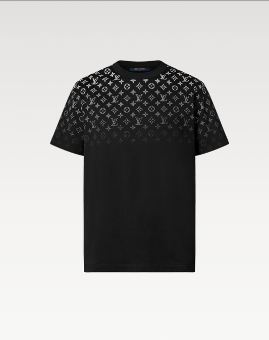 Tee-shirt LV Monogram Gradient en coton Blanc/noir